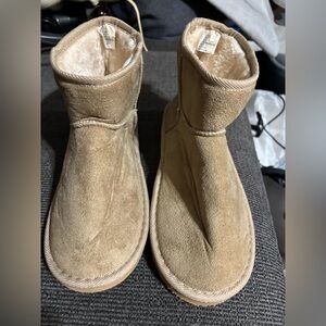 Just Be.  Tan Suede Ankle Boots